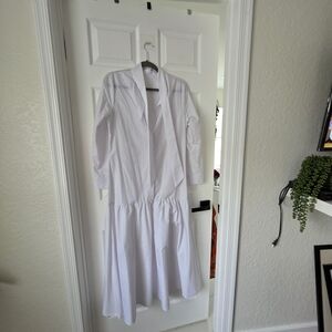 Elegant White Women's Dress